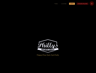 phillyssportsgrill.com screenshot