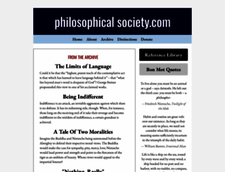 philosophicalsociety.com screenshot