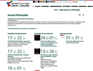 philosophie.univ-tlse2.fr screenshot
