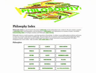 philosophy-index.com screenshot