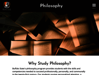 philosophy.buffalostate.edu screenshot