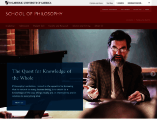 philosophy.cua.edu screenshot