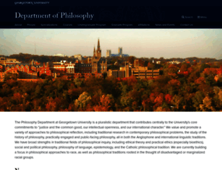 philosophy.georgetown.edu screenshot