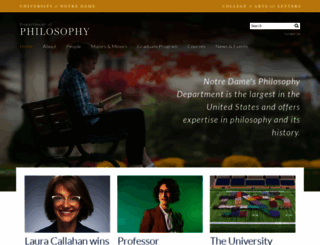 philosophy.nd.edu screenshot