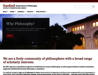 philosophy.stanford.edu screenshot