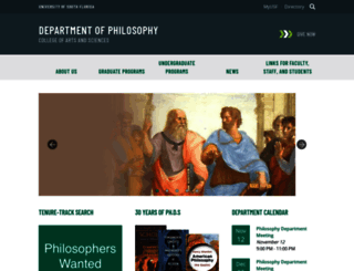 philosophy.usf.edu screenshot