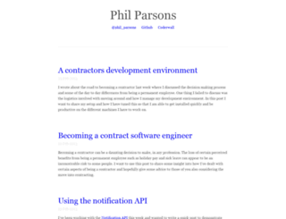 philparsons.co.uk screenshot