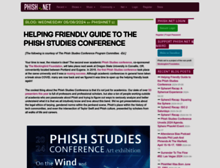 phish.net screenshot