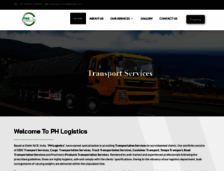 phlogistics.co.in screenshot
