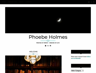 phoebeholmes.com screenshot