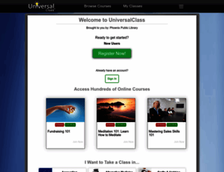 phoenix.universalclass.com screenshot