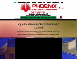 phoenixcaliper.com screenshot