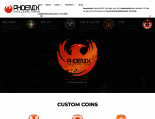 phoenixchallengecoins.com screenshot