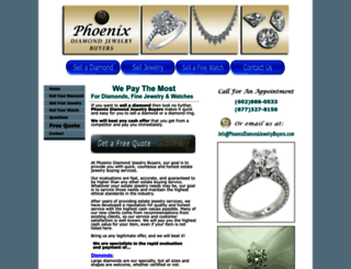 phoenixdiamondjewelrybuyers.com screenshot