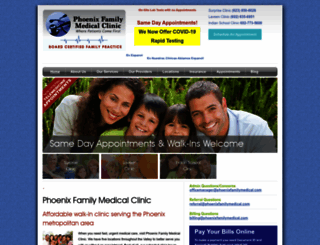phoenixfamilymedical.com screenshot