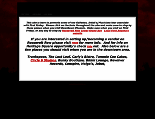 phoenixfirstfriday.com screenshot