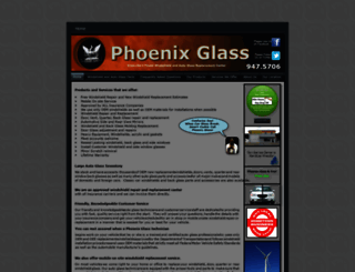 phoenixglass.biz screenshot