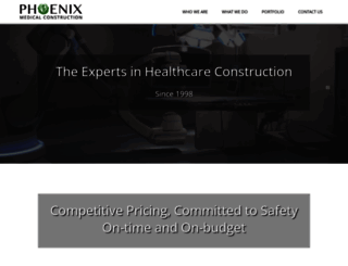 phoenixmedicalconstruction.com screenshot