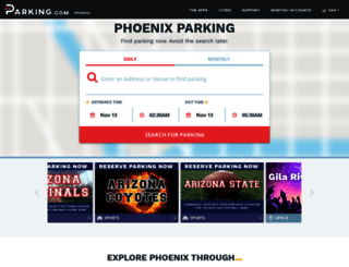 phoenixparking.spplus.com screenshot