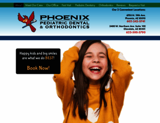 phoenixpediatricdental.com screenshot