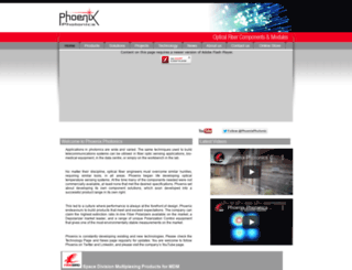 phoenixphotonics.com screenshot