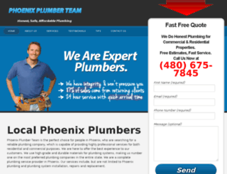 phoenixplumberteam.com screenshot