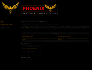 phoenixpowder.com screenshot