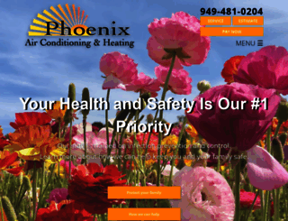 phoenixsouthhvac.com screenshot