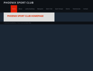 phoenixsportclub.com screenshot