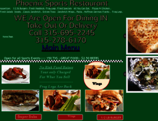 phoenixsportsrestaurant.com screenshot