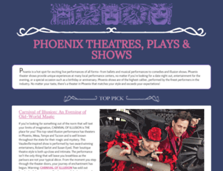 phoenixtheaters.info screenshot