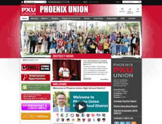 phoenixunion.schoolwires.net screenshot