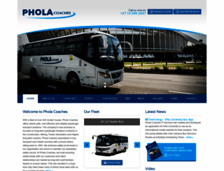 pholacoaches.co.za screenshot