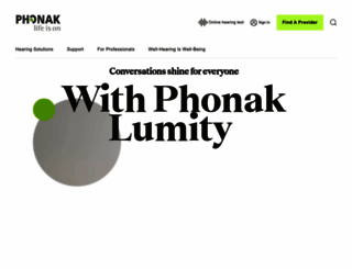 phonakpro.com screenshot