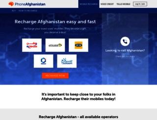 phoneafghanistan.com screenshot
