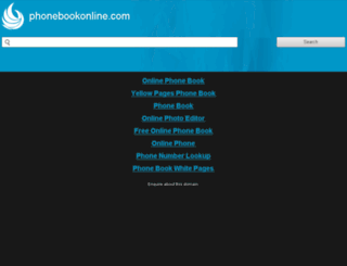 phonebookonline.com screenshot