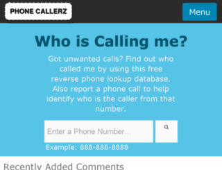 phonecallerz.com screenshot