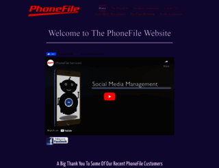phonefile.co.uk screenshot