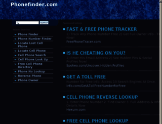 phonefinder.com screenshot
