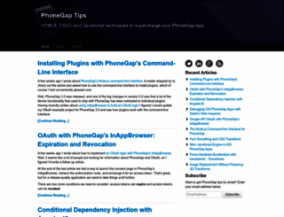 phonegap-tips.com screenshot