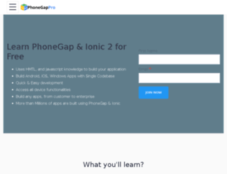phonegap.co.in screenshot