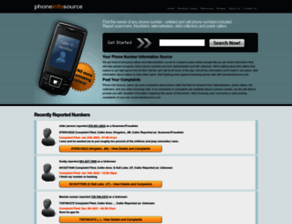 phoneinfosource.com screenshot