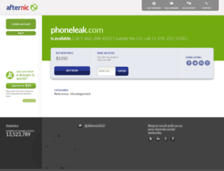phoneleak.com screenshot