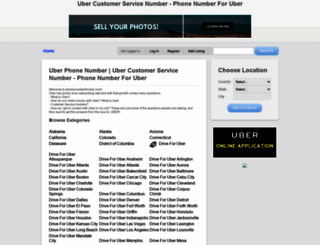 phonenumberforuber.com screenshot