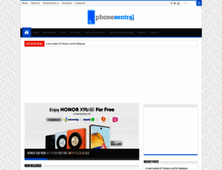 phonesentral.com screenshot