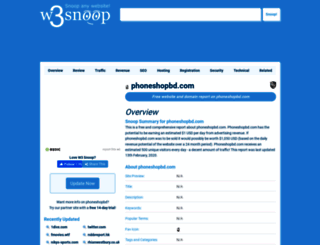 phoneshopbd.com.w3snoop.com screenshot