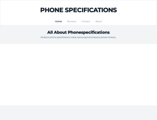 phonespecifications.weebly.com screenshot