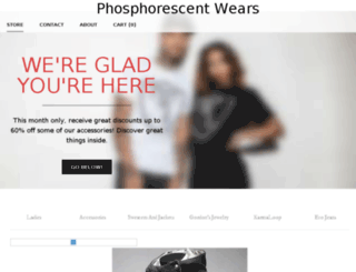 phosphorescentwears.weebly.com screenshot