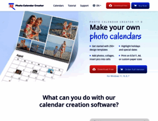 photo-calendar-software.com screenshot