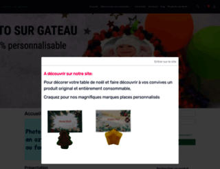 photo-sur-gateau.com screenshot